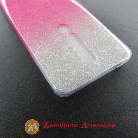 Nokia 6.1 чехол блестки двухцветный - фото фото фото 1