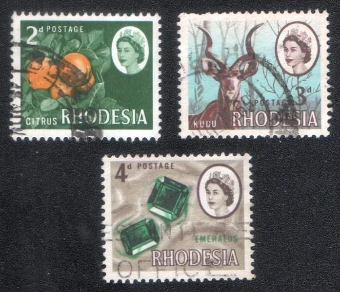 Родезия  (1966) Цитрусы, антилопа куду, изумруды - фото фото фото 0