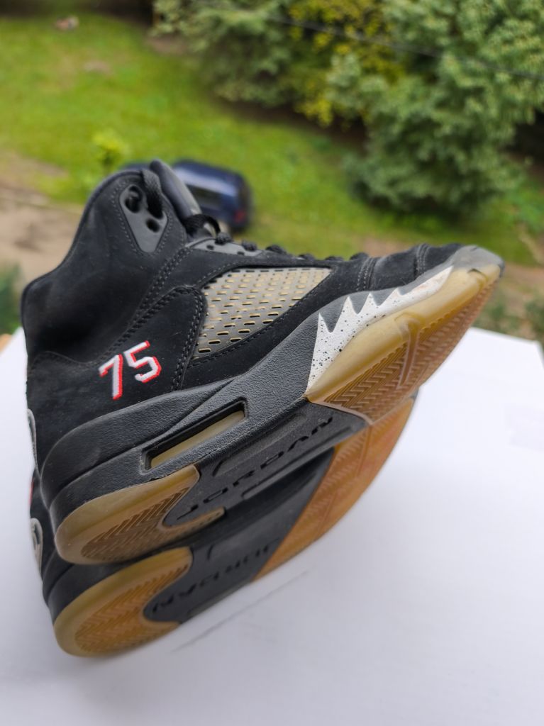 * Paris Saint-Germain x Air Jordan 5 Retro Black * Кросівки кроссовки - фото фото фото 9