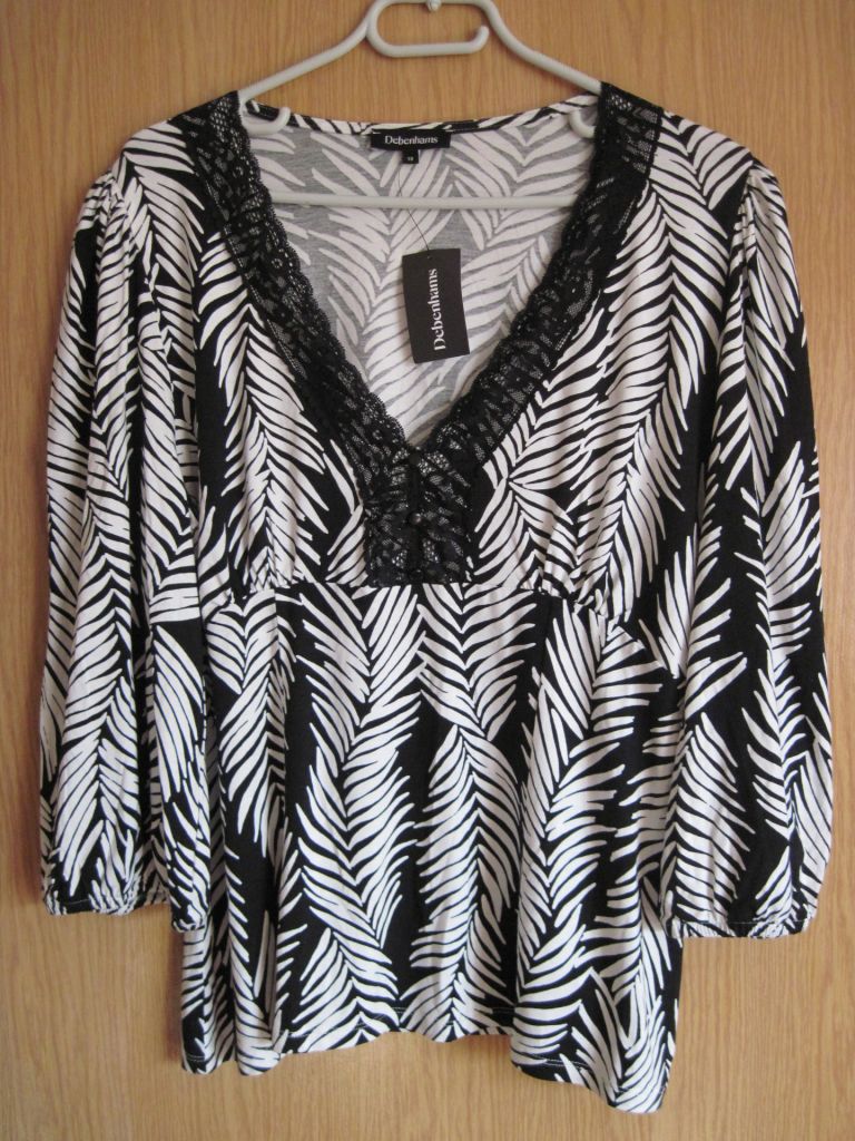 Новая суперстрейч.  блузка   "DEBENHAMS" р.52 - фото фото фото 8
