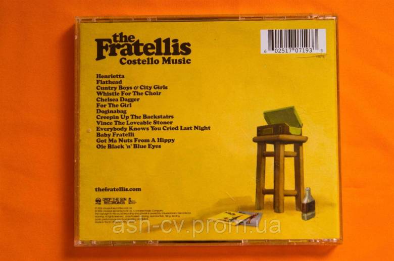 Музичний диск CD. The FRATELLIS Costello Music - фото фото фото 2