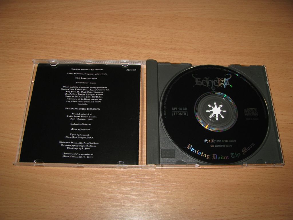 BEHERIT - Drawing Down The Moon  (1993 Spinefarm Austria) - фото фото фото 1
