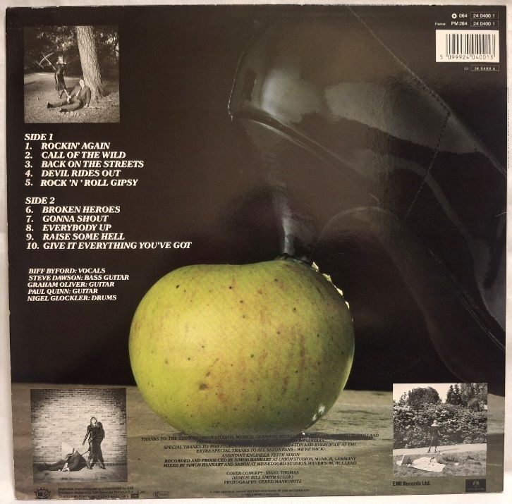 Saxon - Innocence Is No Excuse - 1985.  (LP). 12. Vinyl. Пластинка. EEC. - фото фото фото 1