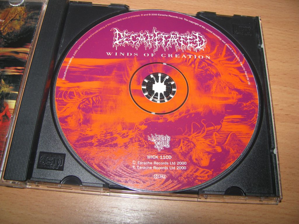 DECAPITATED - Winds Of Creation  (2000 Wicked World 1st press,UK) - фото фото фото 2
