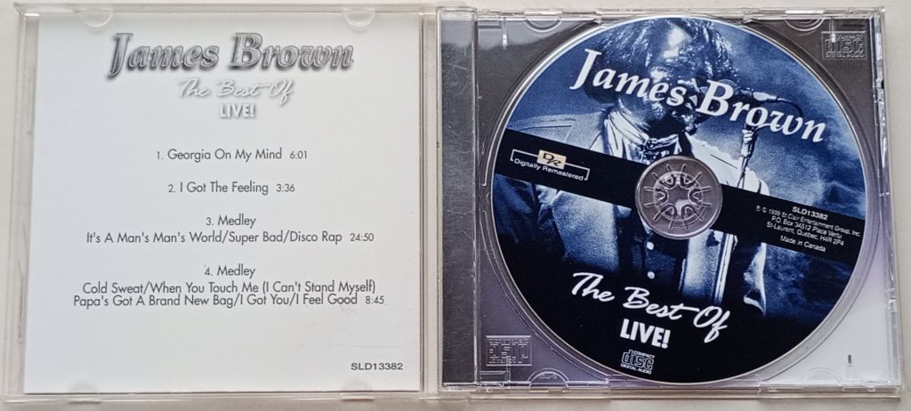 JAMES BROWN The Best Of James Brown Live! CD Canada - фото фото фото 1