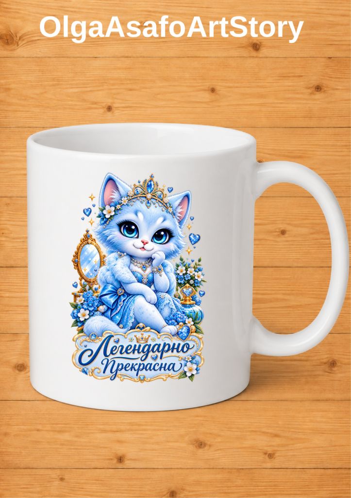 Коллекция 7 Чашек Пушистые Леди Автор Ольга Асафо - фото фото фото 5