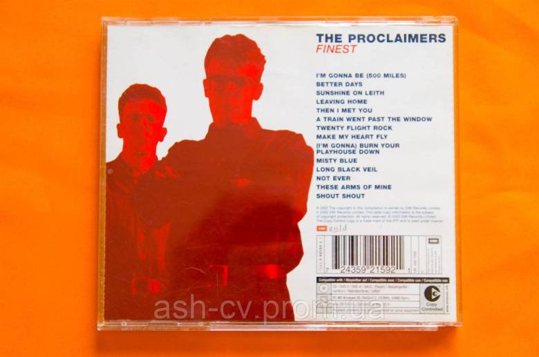 Музичний диск CD. THE PROCLAIMERS - FINEST - фото фото фото 1