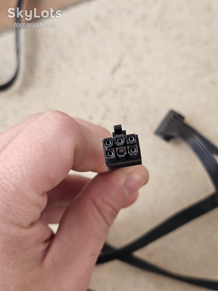 Кабелі для модульного блоку живлення 6 Pin PSU to 3 Sata - фото фото фото 1
