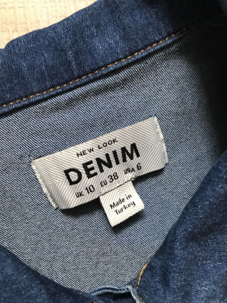 Джинсовое, приталенное платье на пуговицах, New Look denim. 38 евро - фото фото фото 6