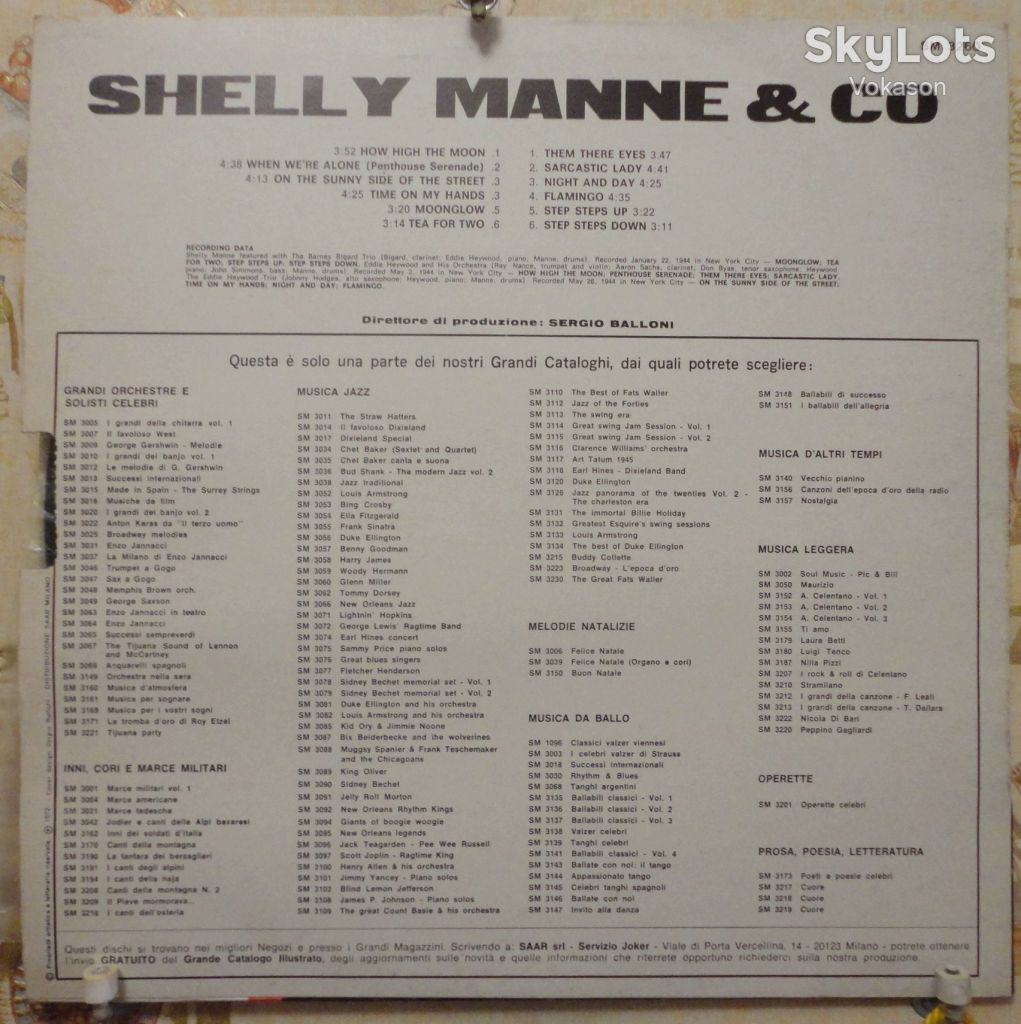 Shelly Manne – Shelly Manne &amp; Co  NM/NM - фото фото фото 1
