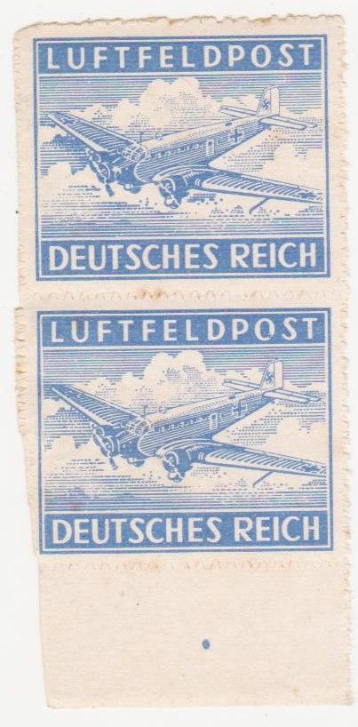 Германская империя     (Feldpost) 1943 г. №  1 А а ** пара - фото фото фото 0