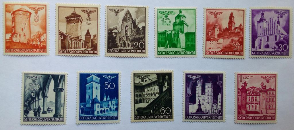 Польша 1940 Генерал-губернаторство, архитектура, MNH-MLH - фото фото фото 0