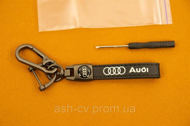 Брелок, Audi, чорний, з карабіном, для, авто, ключа, 1шт - фото фото фото 7