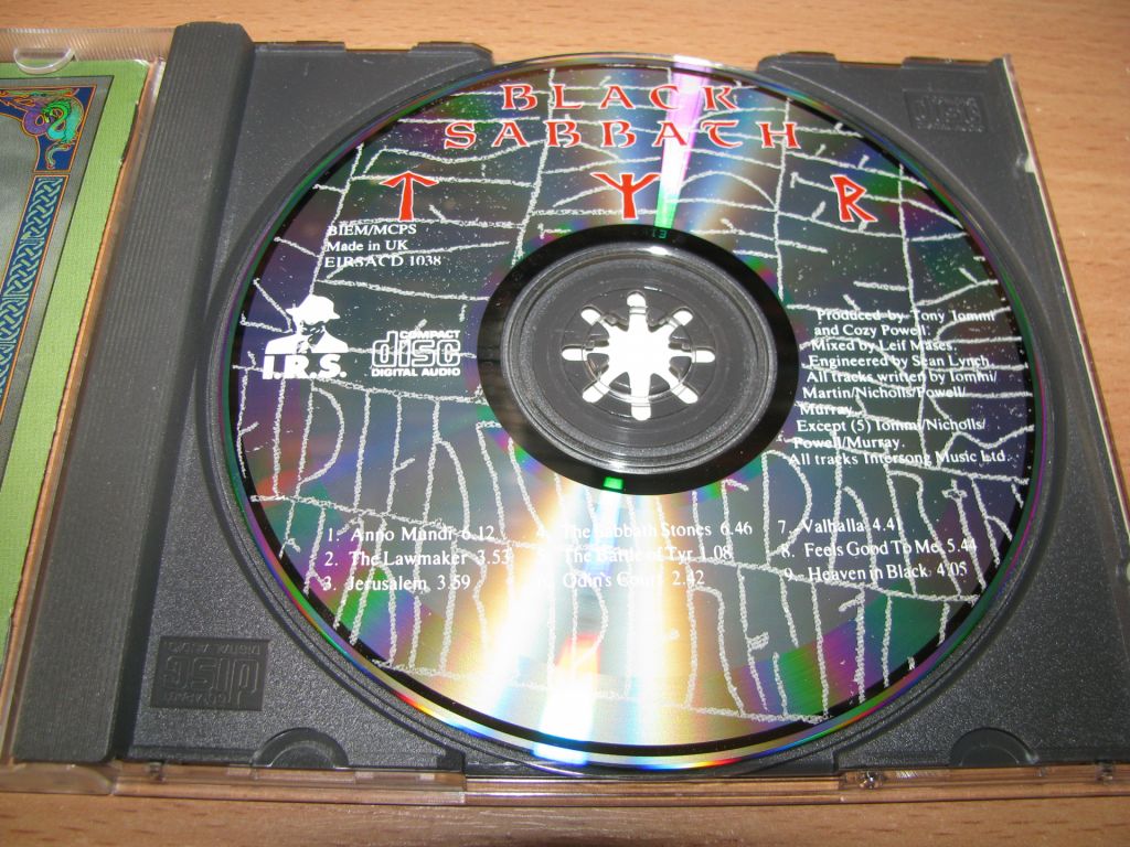 BLACK SABBATH - Tyr  (1990 I.R.S.Records, 1st press,UK) - фото фото фото 2