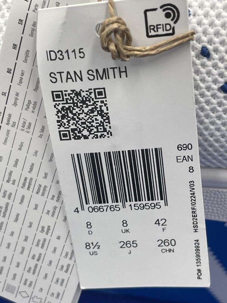 Кроссовки Adidas Stan Smith ID3115  (US8.5) - фото фото фото 6