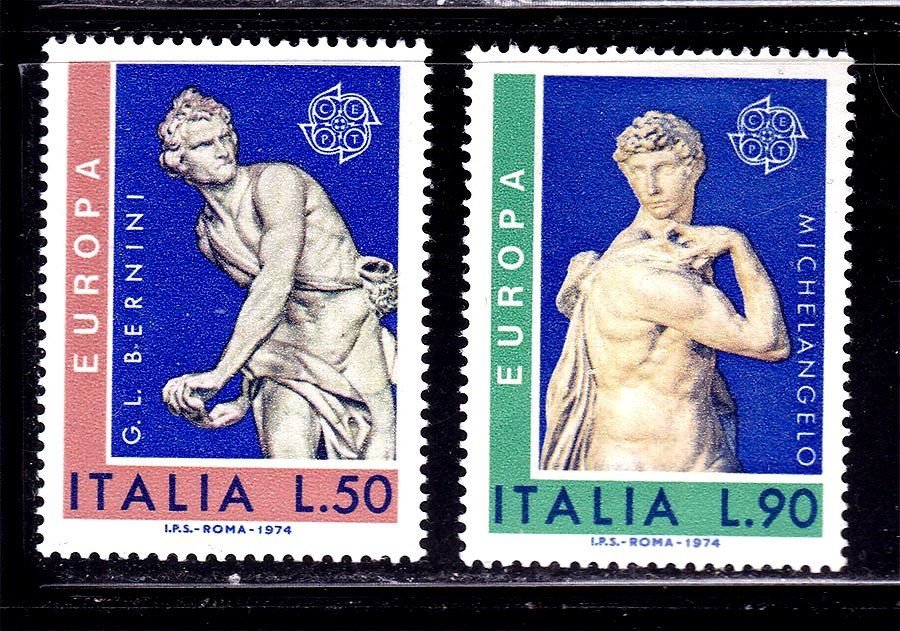 Италия  1977 г  MNH  -  искусство - EUROPA  CEPT  - - фото фото фото 0