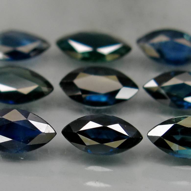 Сапфиры 7x3.5 mm.9Pcs/4.24Ct. - фото фото фото 2