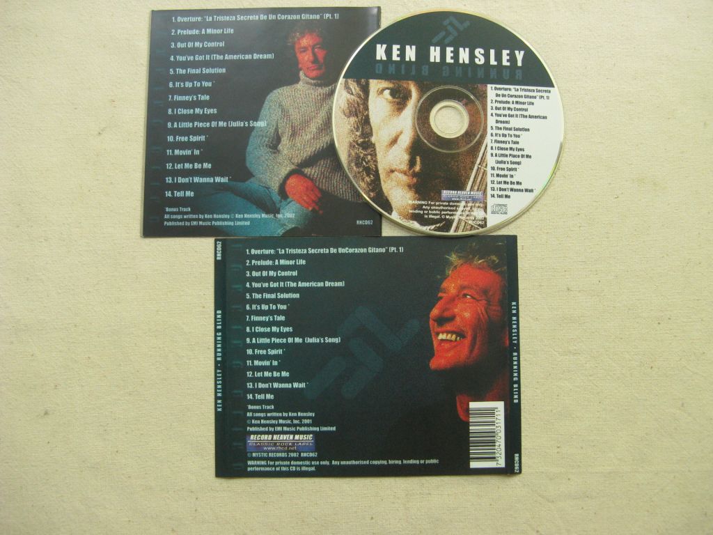 CD Uriah Heep Family. Ken Hensley. Running Blind. 2002. - фото фото фото 3