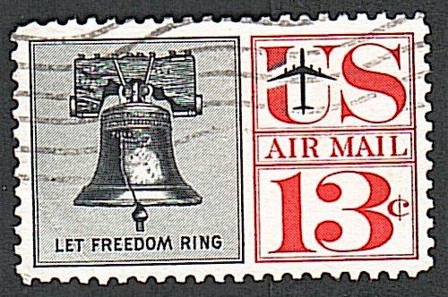 США  (1961) Авиапочта. Колокол Свободы - фото фото фото 0