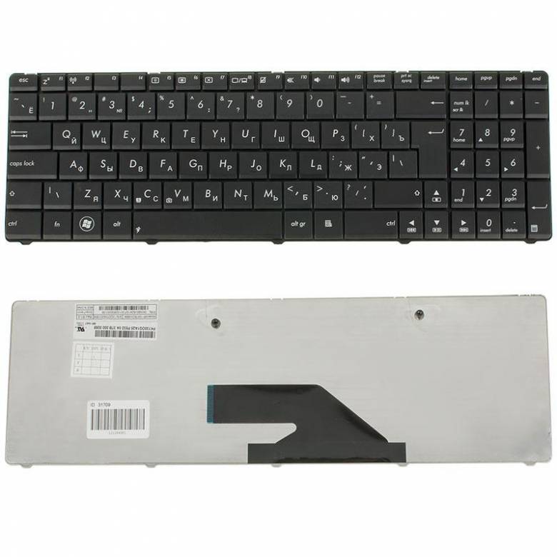 Клавиатура для ноутбука ASUS (K75DE) rus, black - фото фото фото 1