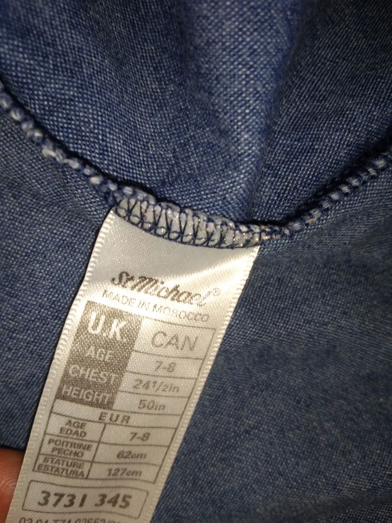 Рубашка-туника Marks&amp;Spencer 128 рост - фото фото фото 4