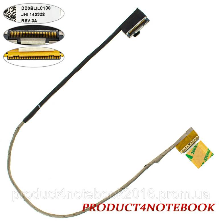 Шлейф матрицы для ноутбука Toshiba (S50, S50-B, ) 30pin LED (DD0BLILC130) - фото фото фото 0