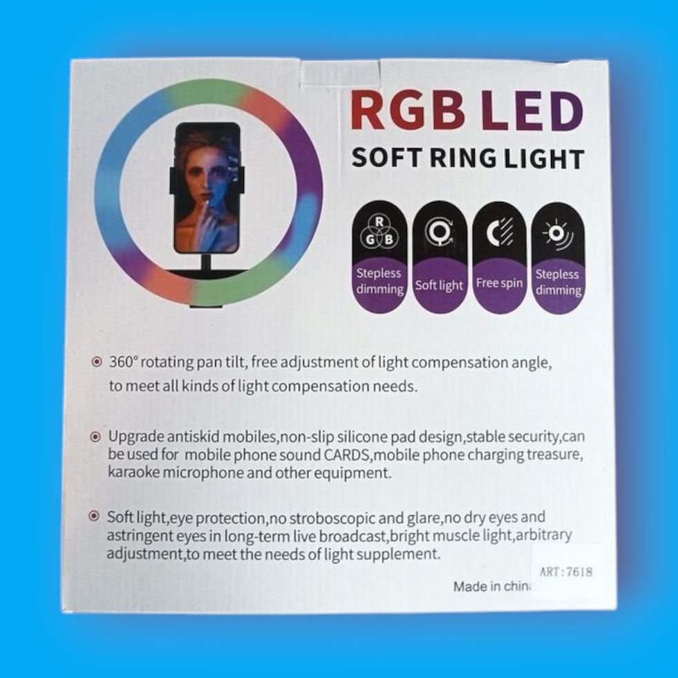 Кільцева LED RGB лампа USB 30 см селфі кільце для блогера - фото фото фото 2
