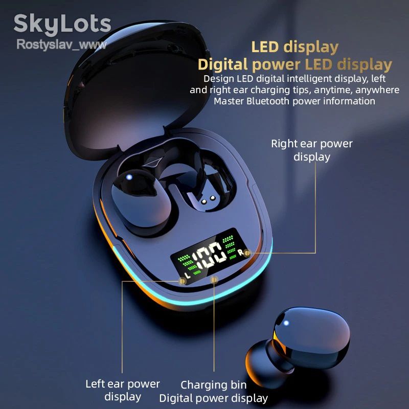 Безпровідні блютуз навушники TWS G9S bluetooth 5,1 - фото фото фото 3