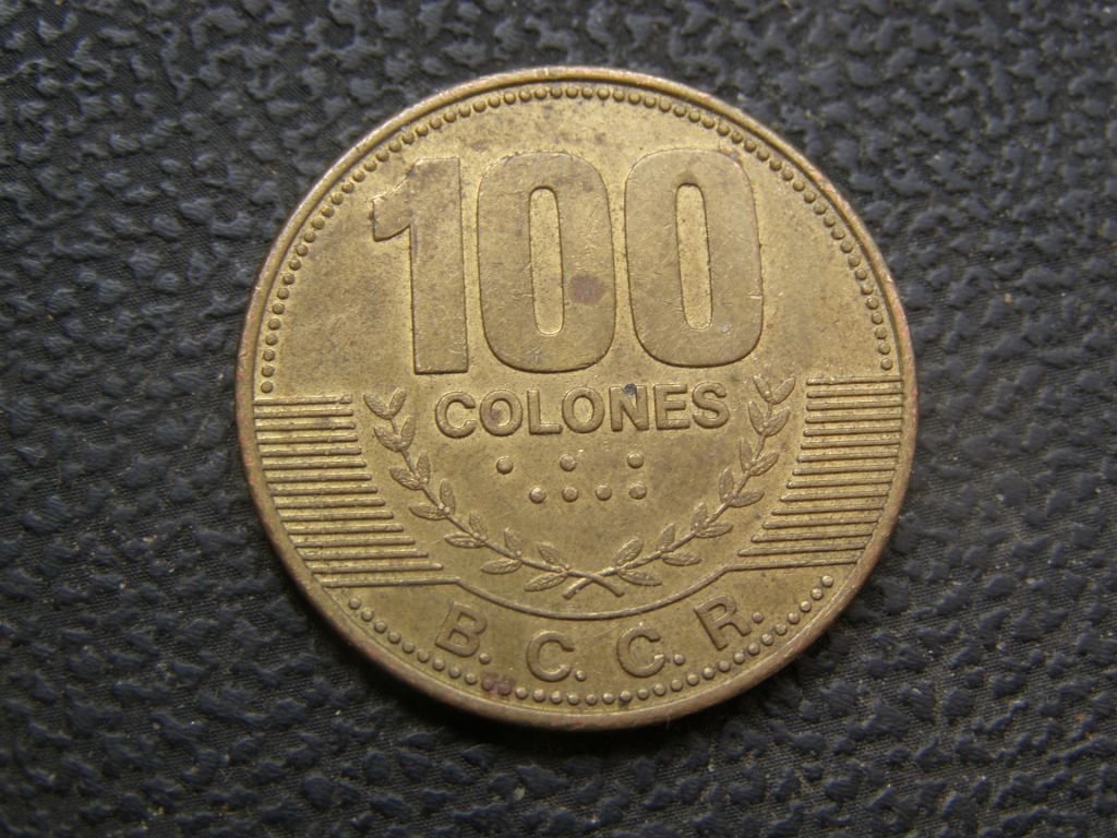 100 колон Коста-Рика 2007 г - фото фото фото 0