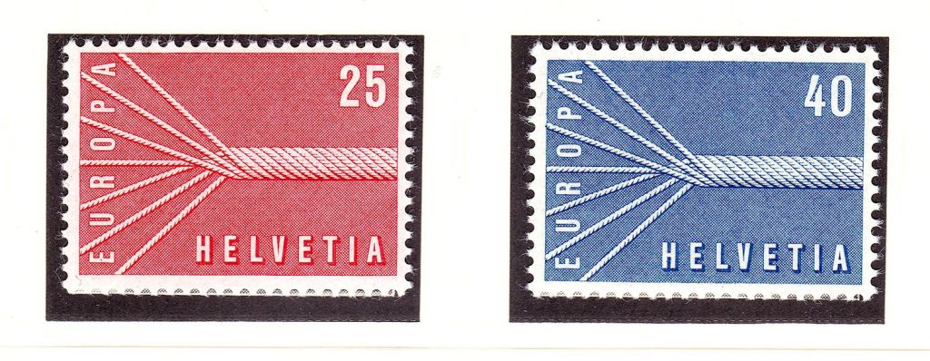 Швейцария  1957 г  MNH  - EUROPA CEPT - - фото фото фото 0