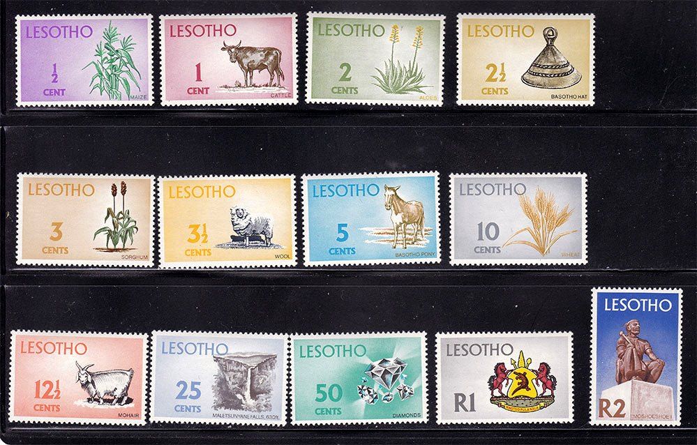Фауна .  Лесото / Lesotho  1971 г  ** - часть серии - флора - фото фото фото 0