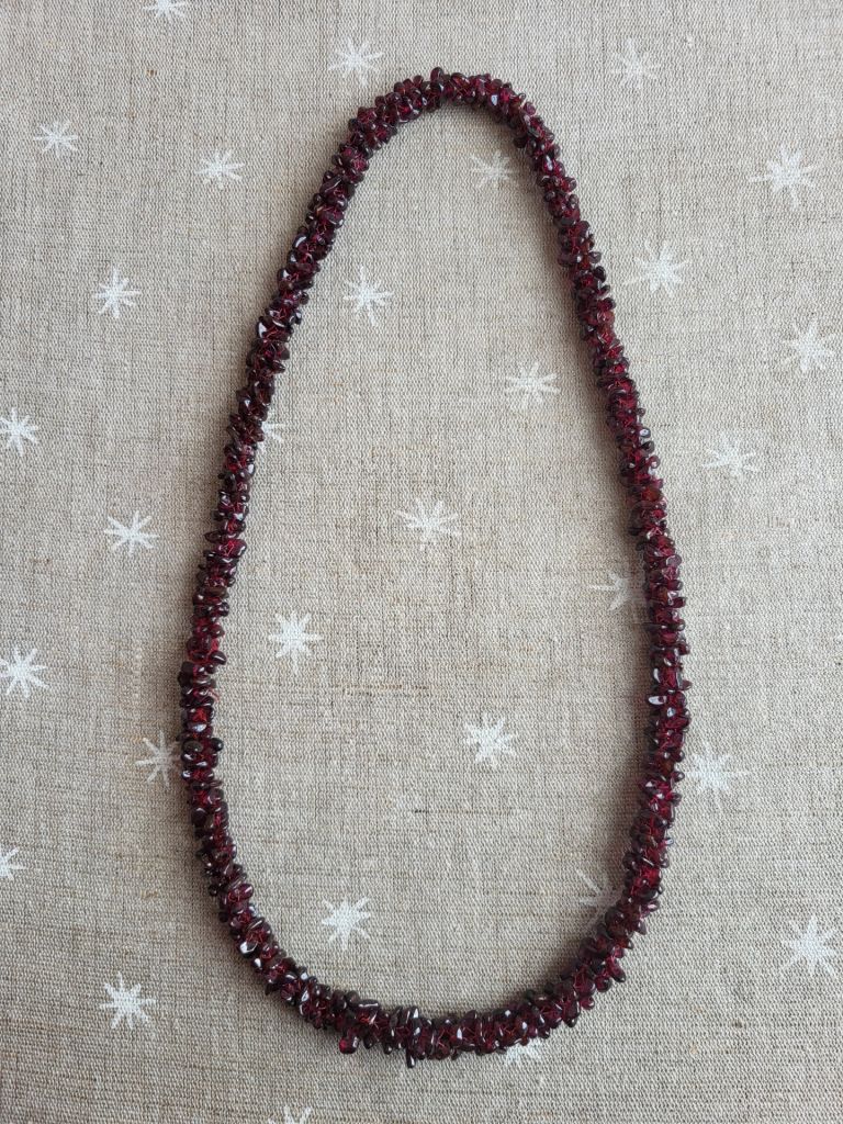Бусы гранат №3   вес бус 90г - фото фото фото 0