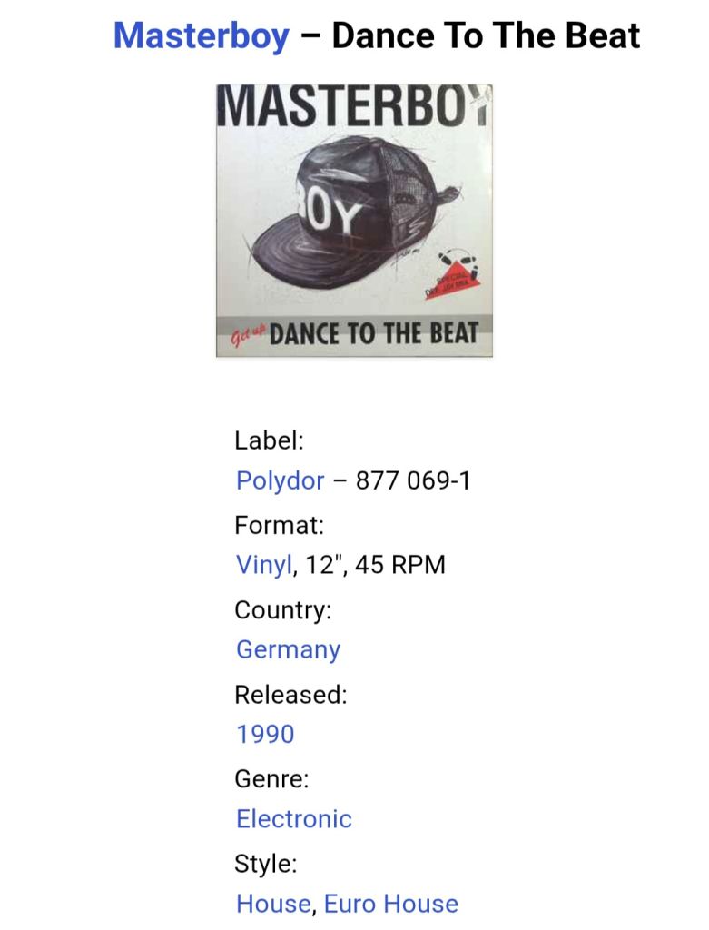 Masterboy - Dance To The Beat - 1990.  (EP). 12. Vinyl. Пластинка. Germany. - фото фото фото 4