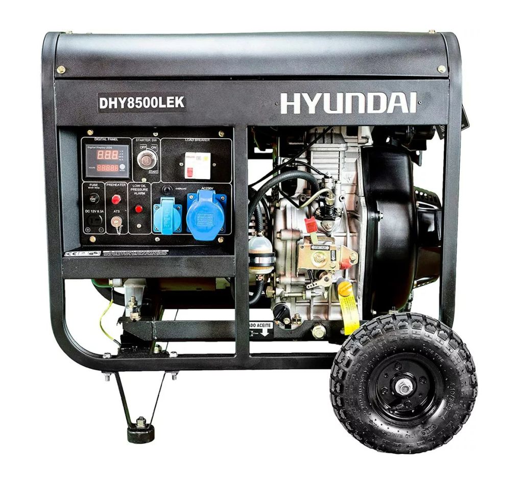 Генератор дизельный 8квт Hyundai DHY 8500LEK-T   (220В/380В) - фото фото фото 1