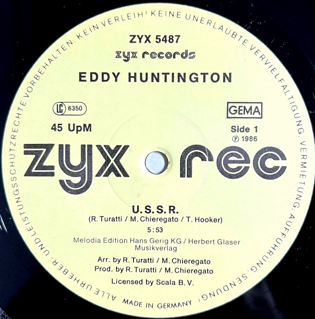 Eddy Huntington - U.S.S.R. - 1986.   (EP). 12. Vinyl. Пластинка. Germany. - фото фото фото 2
