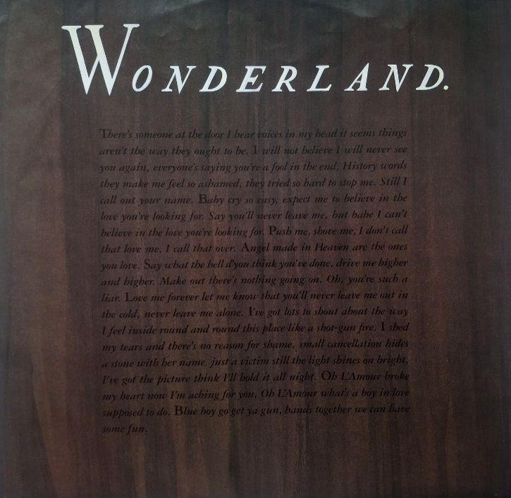 Erasure - Wonderland - 1986.  (LP). 12. Vinyl. Пластинка. Germany. - фото фото фото 3