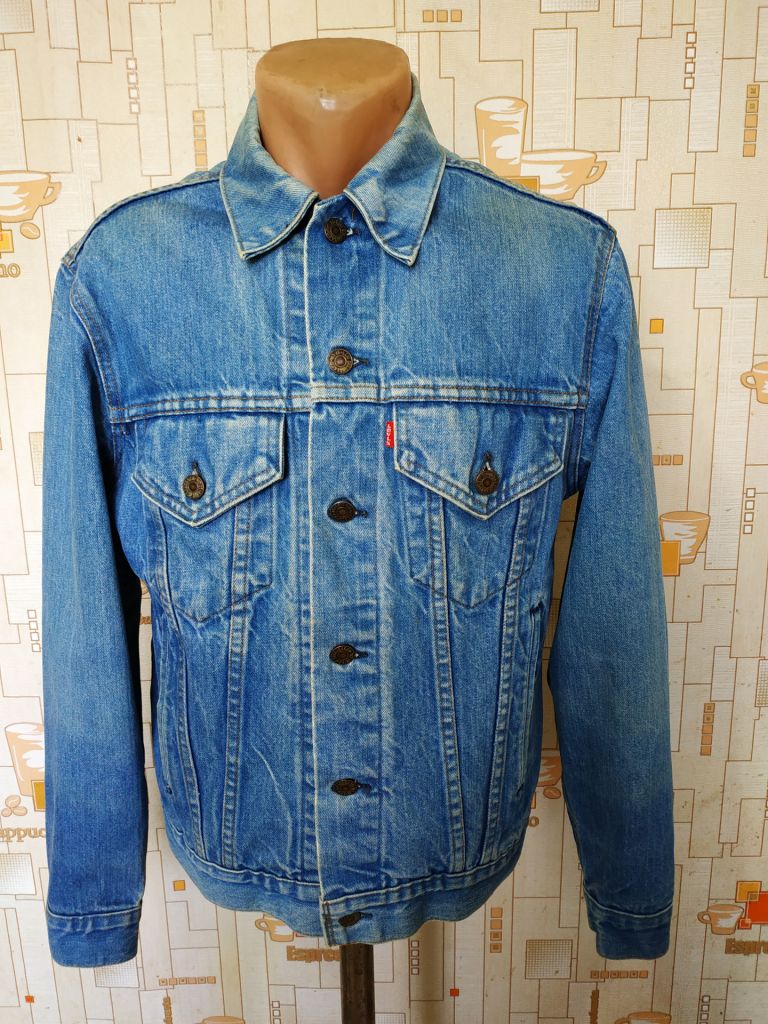 Куртка джинсова чоловіча синя LEVIS p-p S - фото фото фото 0