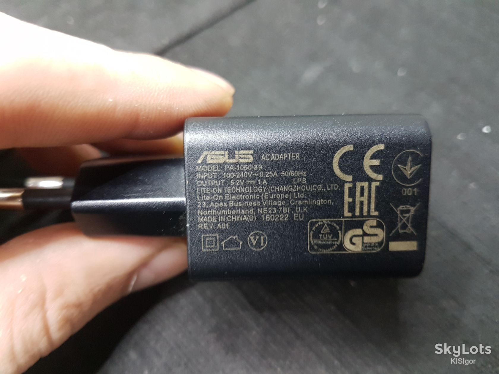 Оригінальний мережевий зарядний пристрій ASUS *80742 - фото фото фото 1
