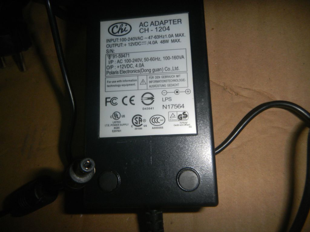блок питания  Chi-AC-ADAPTER- для LCD-Monitor CH-1204 12в 4а - фото фото фото 2