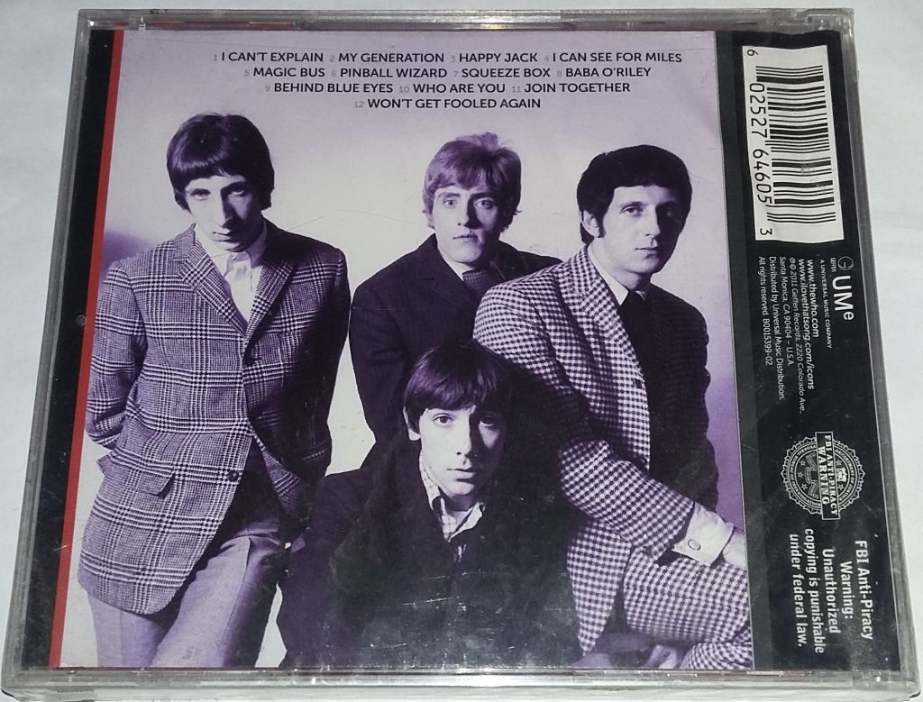THE WHO Icon CD US  Запечатаний. - фото фото фото 1