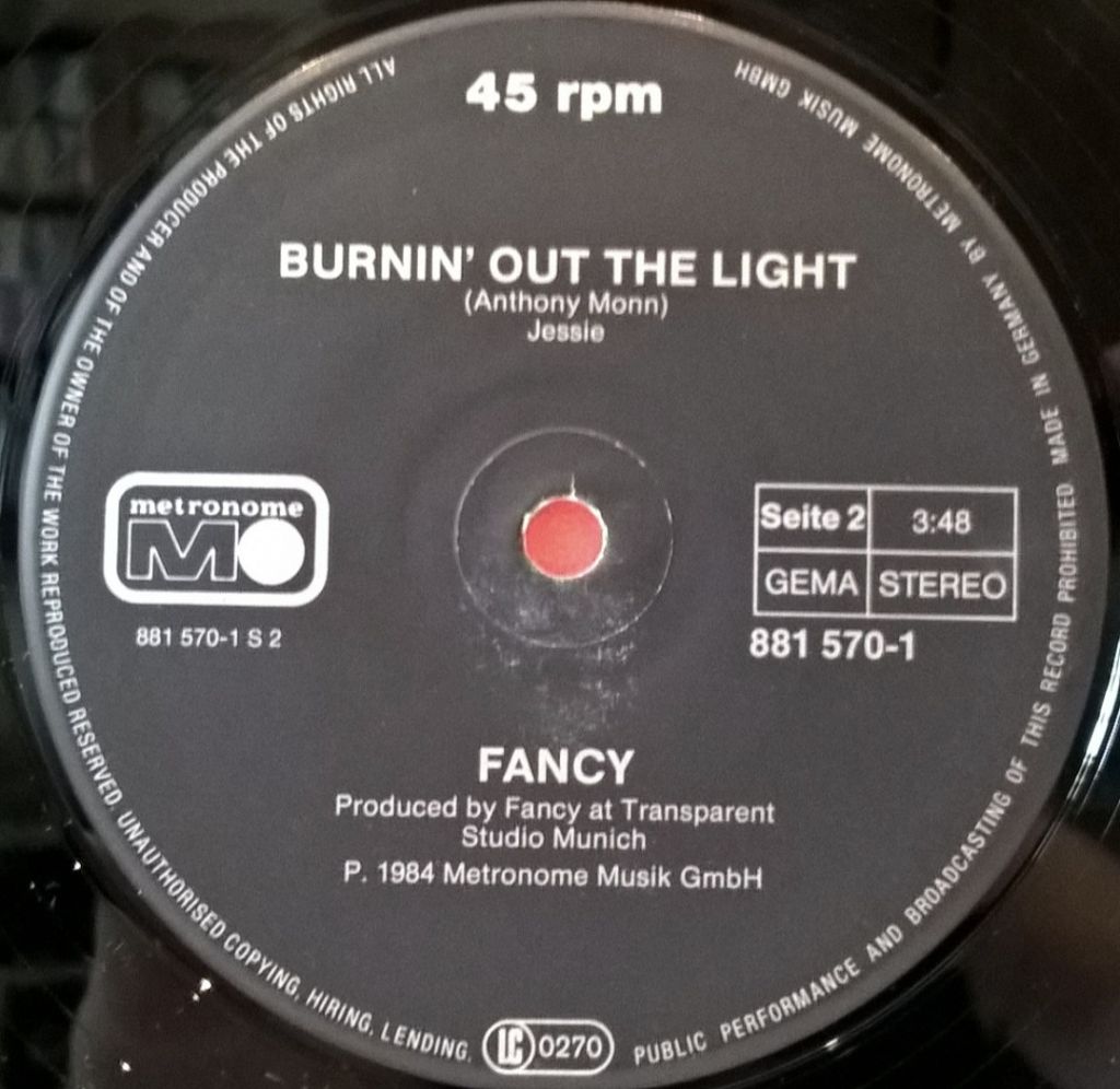 Fancy - Get Lost Tonight - 1984.  (EP). 12. Vinyl. Пластинка. Germany. - фото фото фото 3