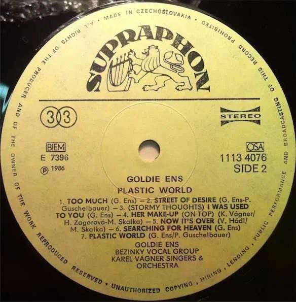 Goldie Ens ‎– Plastic World - фото фото фото 2