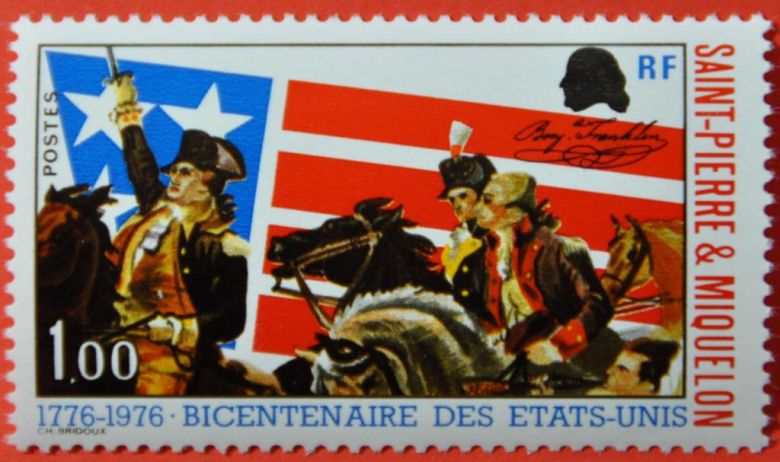 Сен-Пьер и Микелон 200 лет США 1976 MNH - фото фото фото 0