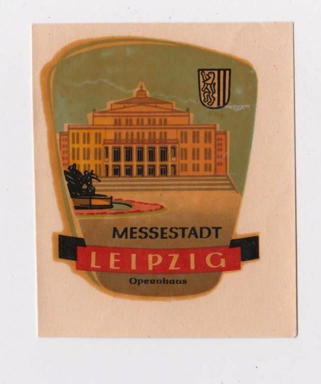 LEIPZIG - Лейпциг  ПЕРЕВОДНАЯ КАРТИНКА   ГЕРМАНИЯ - ГДР   1970 г.  - фото фото фото 0