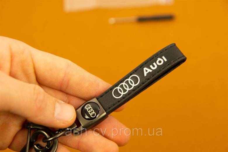 Брелок, Audi, чорний, з карабіном, для, авто, ключа, 1шт - фото фото фото 1