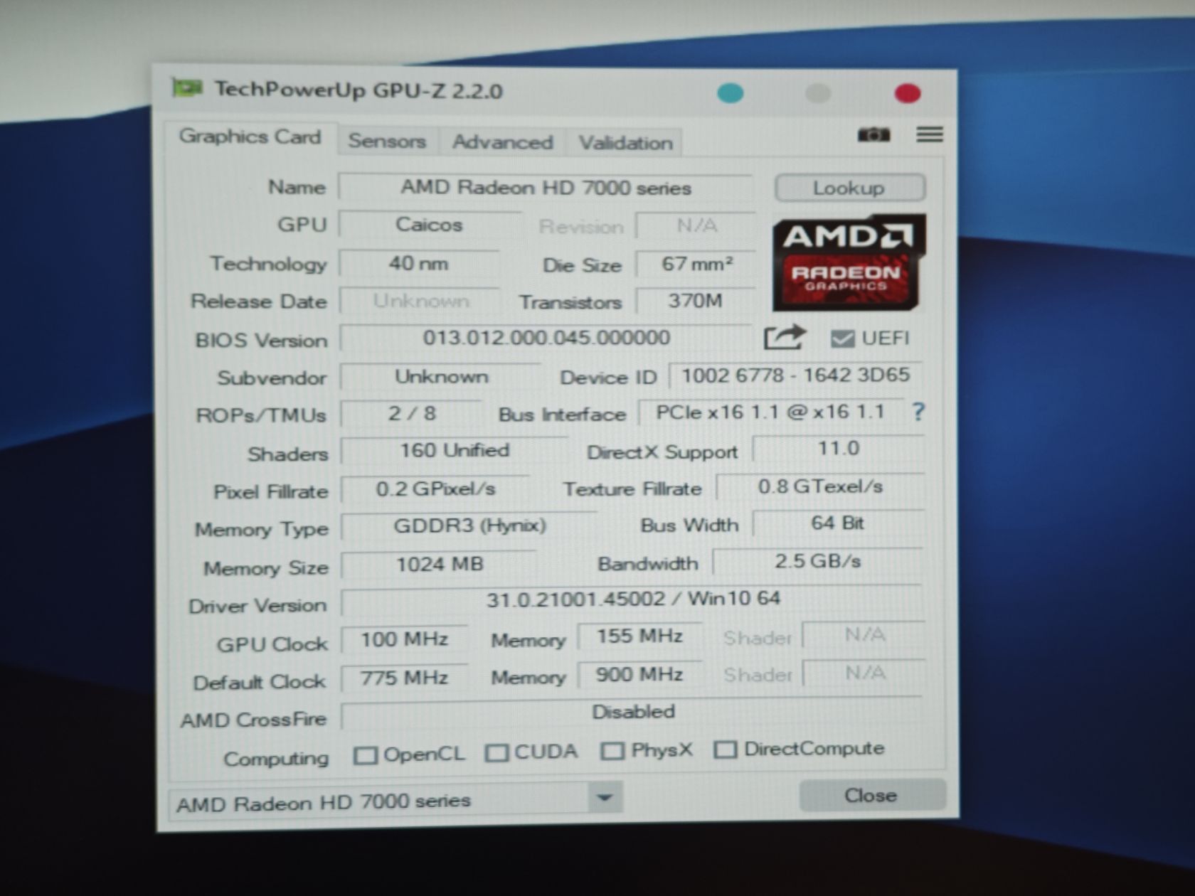 Відеокарта ATI Radeon HD7000 1Gb GDDR3 64Bit - фото фото фото 3