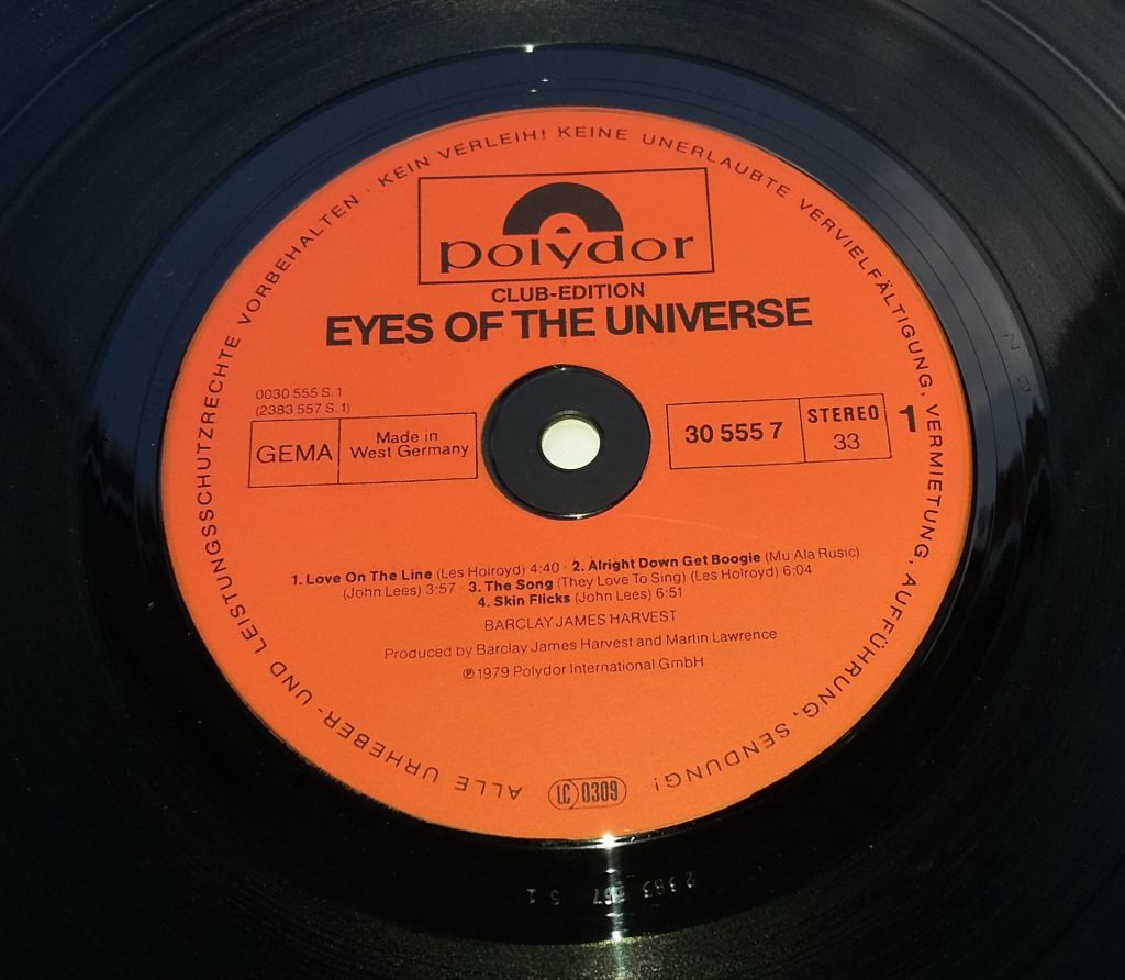 BARCLAY JAMES HARVEST Eyes Of The Universe LP  VG/VG+ - фото фото фото 2