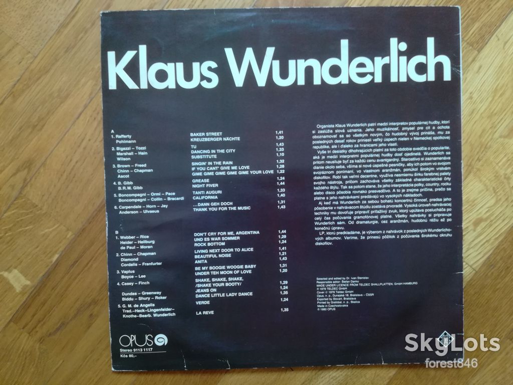 Klaus Wunderlich-Ex., Чехословакия - фото фото фото 1