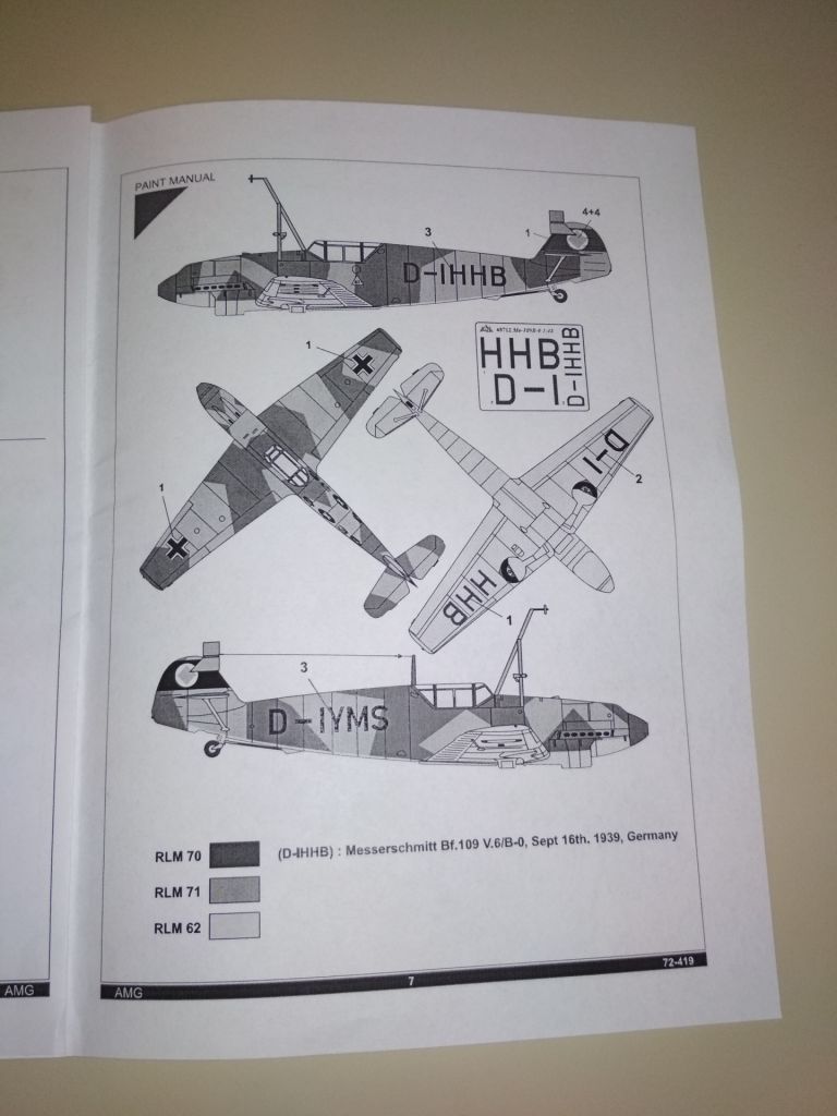 AMG 72419 Messerschmitt Bf.109B-0  (German AF) 1/72 - фото фото фото 1