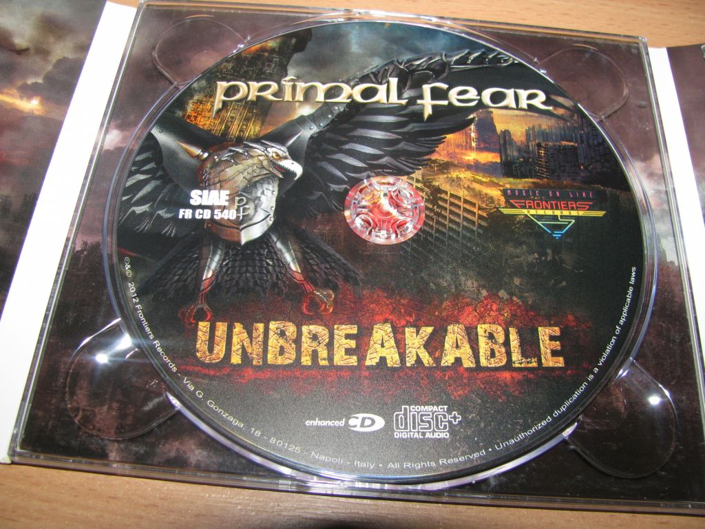 PRIMAL FEAR - Unbreakable  (2012 Frontiers DIGI,1st press) - фото фото фото 2